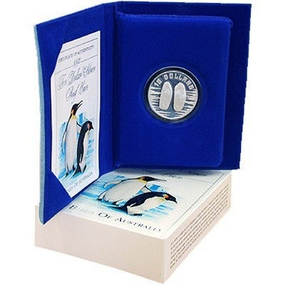 1992 $10 Silver Proof - Emperor Penguin